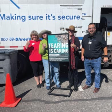 SLFCU employees at the Cottonwood branch Shred Event